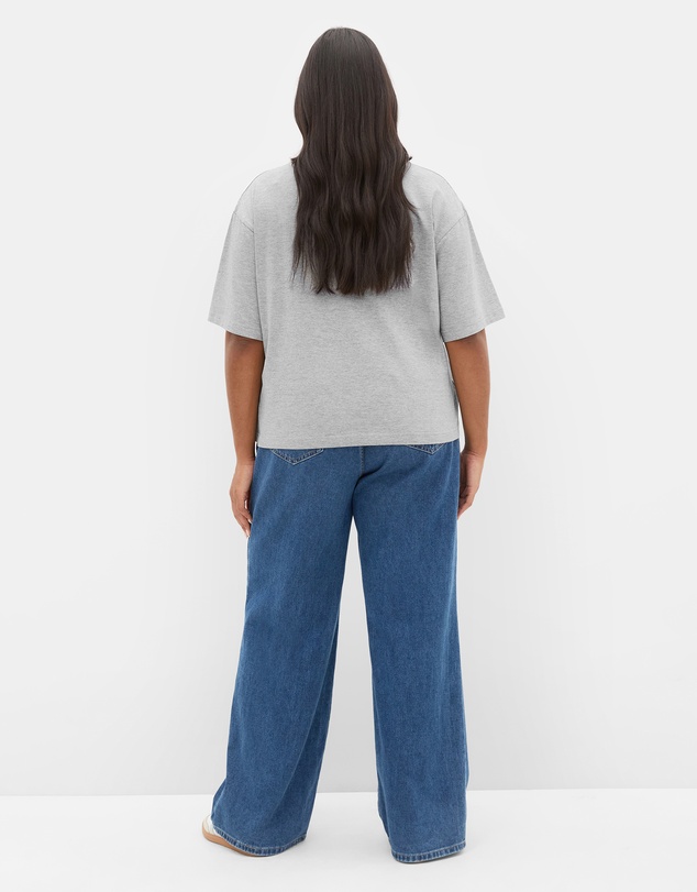 City Chic - Oversized Crew Neck Tee