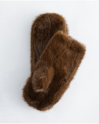 & Other Stories - Faux Fur Mittens