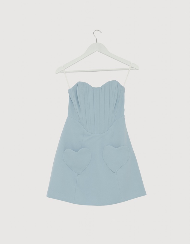 Revibe - Repaired BY JOHNNY. Celeste Corset Heart Mini Dress - AU 6