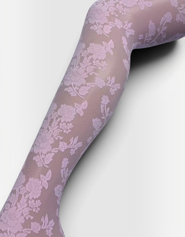High Heel Jungle - She's Perfect Floral Jacquard Tights