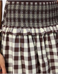 Damson Madder - Ava Ruffle Midi Skirt