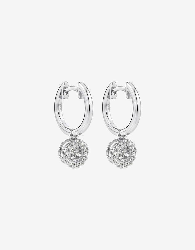 Michael Hill - Lume Lab Round Brilliant Huggie Earrings with 0.30 Carat TW of Laboratory-Grown Diamonds in Sterling Silver