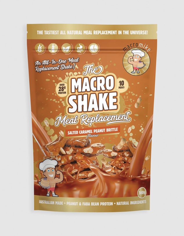 Macro Mike - Salted Caramel Peanut The Macro Shake Meal Replacement - 560g
