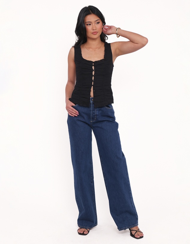 Petal & Pup - Jayda Top - Black