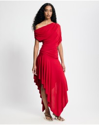 Lover - Ines Asymmetrical Midi Dress
