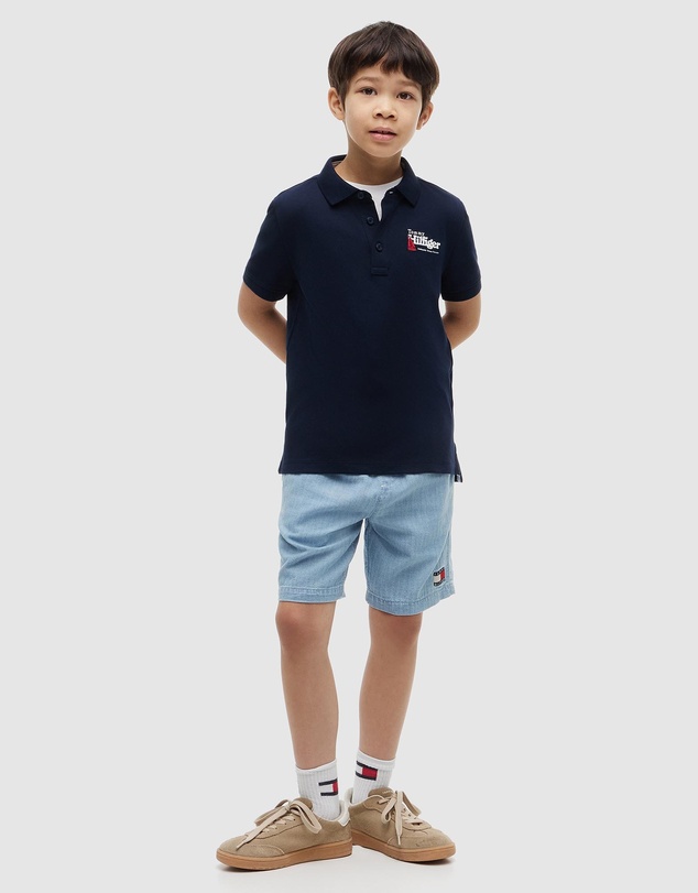 Tommy Hilfiger - Regular Fit Graphic Embroidery Polo Shirt - Kids