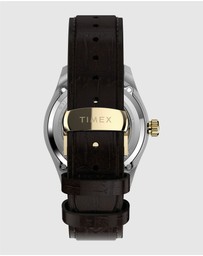 TIMEX - Harry Potter x Timex Waterbury Skeleton Automatic 39mm Leather Strap Watch