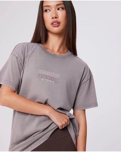 Upstate - Thrive Tee - Washed Cinder