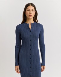Toorallie - Variegated Rib Cardigan Dress