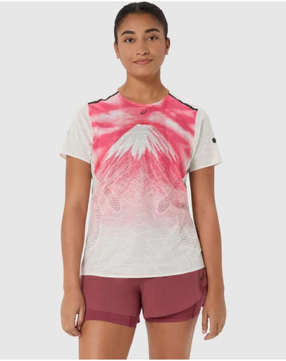 ASICS - Fujitrail Elite Graphic Short Sleeved Top - Women's