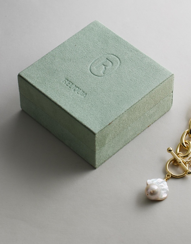 Reliquia Jewellery - Hernan Chunky Chain Necklace with Pearl Pendant