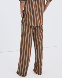 M.N.G - Pleated Striped Trousers