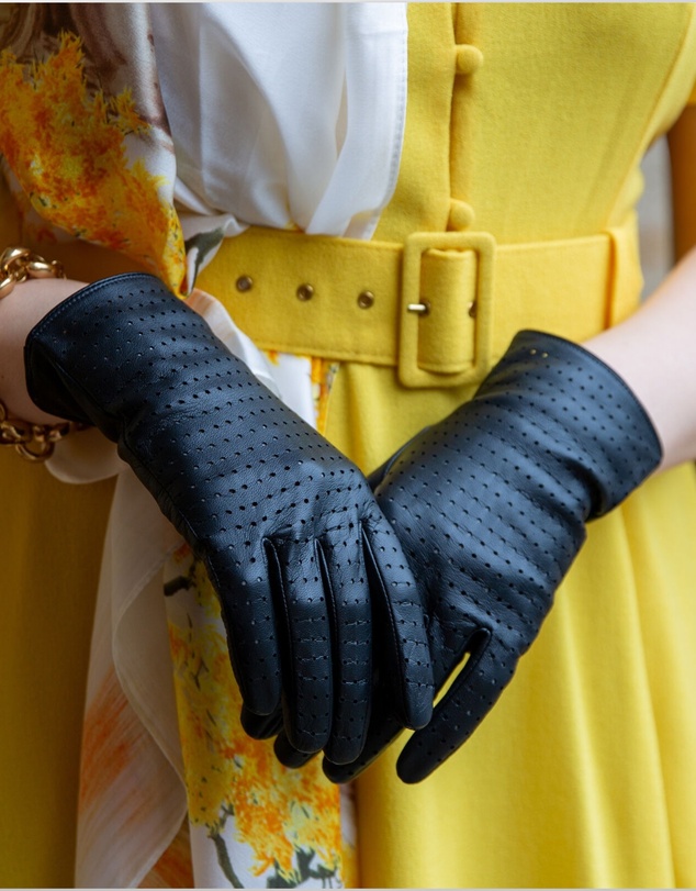 DENTS - Perforated Leather Gloves