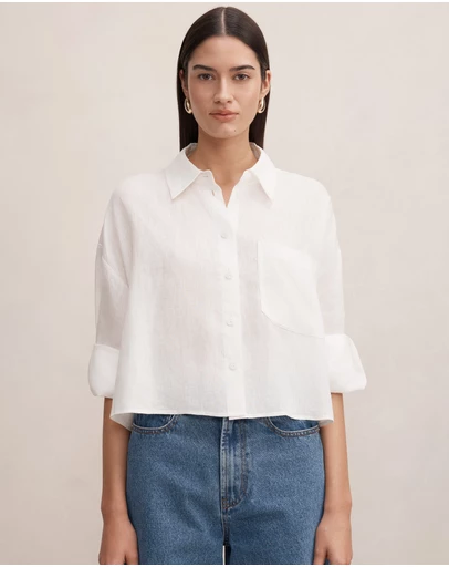 Forever New - Bowie Cropped Shirt