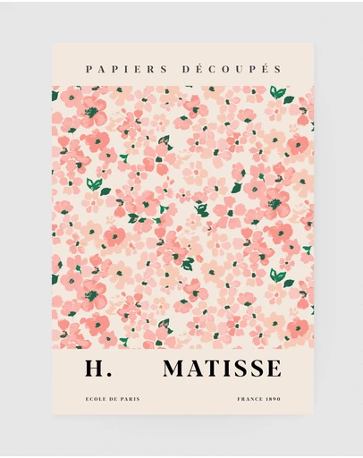 Inka Arthouse - Rose Flower by Henri Matisse Art Print