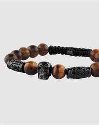 Philipp Plein - PLEIN ELITE IP Gun Tiger Eye Bracelet