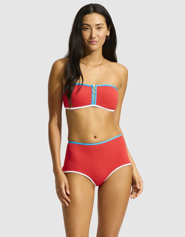 Seafolly - Beach Bound Zip Front Bandeau