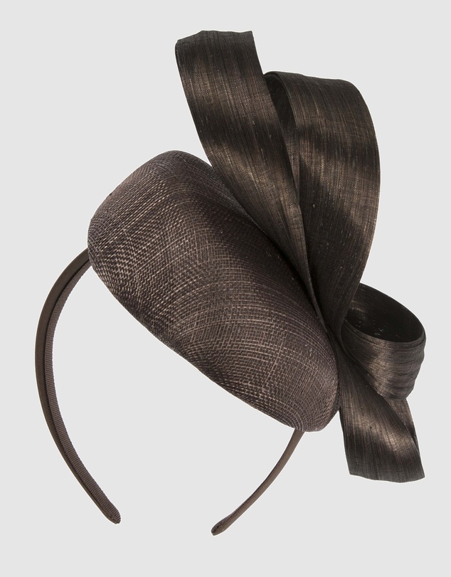 Max Alexander - Chocolate Pillbox Racing Fascinator
