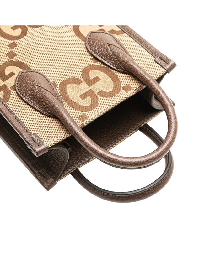 Pre-Loved by Azura Reborn - Pre-Loved Mini Jumbo GG Canvas Web Satchel