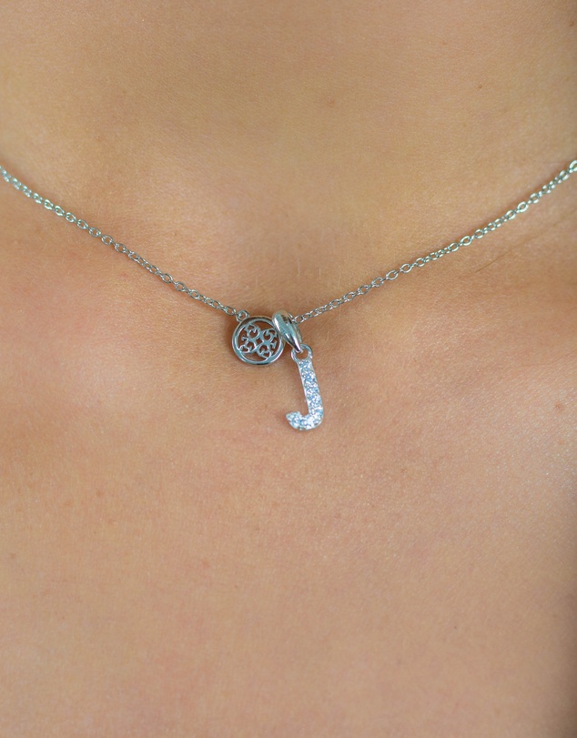 Georgini - Georgini Luxury Letters J Initial Pendant Silver