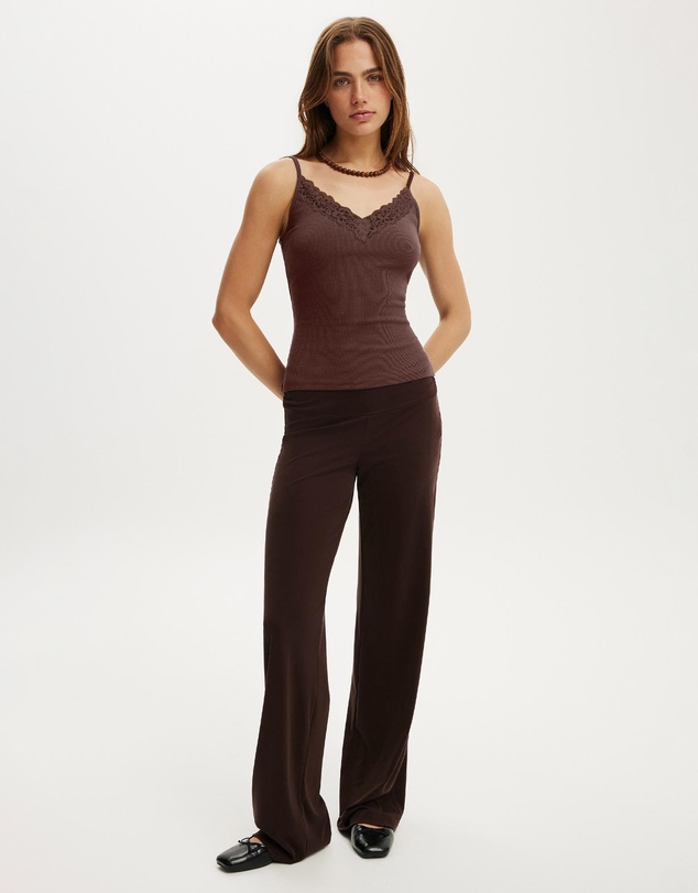 Cotton On - Lace Trim Longline Cami
