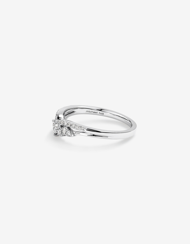 Michael Hill - Wedding Ring with 0.23 Carat TW of Diamonds in 14kt White Gold