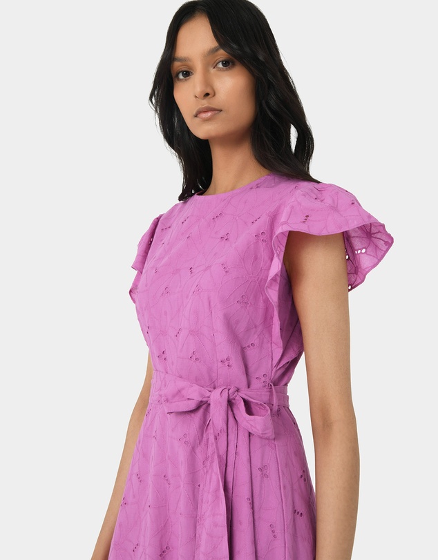 Forcast - Kavya Tie-Waist Cotton Dress