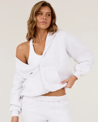 Muscle Republic - Oversized Zip Up Hoodie