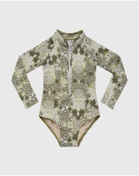 Aqua Blu Kids - Tapestry Long Sleeve One Piece - Teens