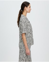 Brixton - Bunker Cheetah Boyfriend Woven Camp Shirt