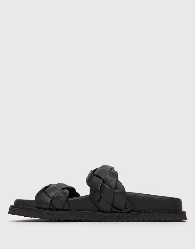 Betts - Havana Leather Braided Slides
