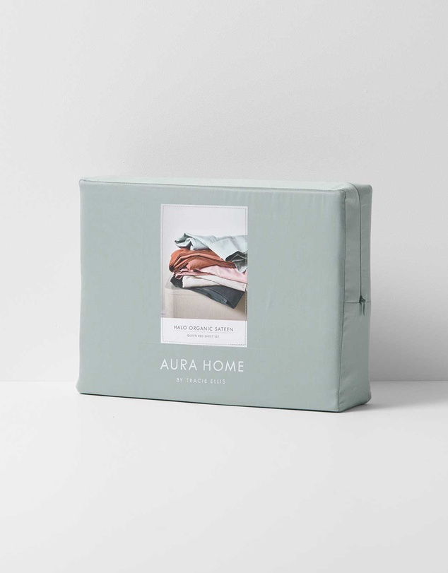 Aura Home - Halo Organic Sateen Sheet Set