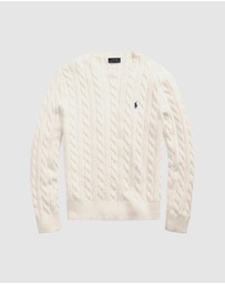 Polo Ralph Lauren - ICONIC EXCLUSIVE - Driver Cable Knit Long Sleeve Sweater