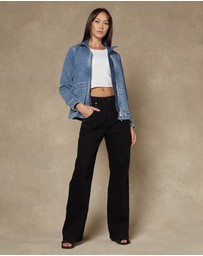 DRICOPER DENIM - Ella Baggy Black Jeans