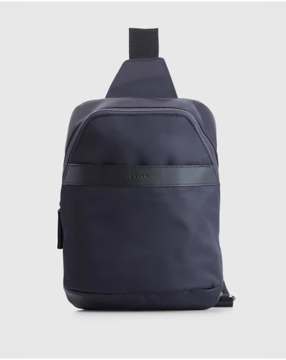Evity - Finn Nylon/Leather Trim Sling Bag