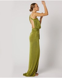 Winona - Xenia Wrap Maxi Dress Green
