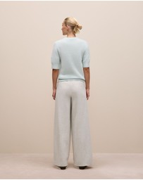 Trenery - Alpaca Merino Blend T-shirt in Faint Blue