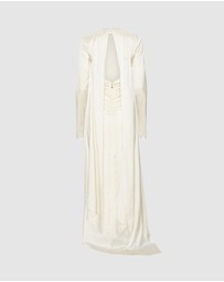 ROTATE - LS Scarf Dress