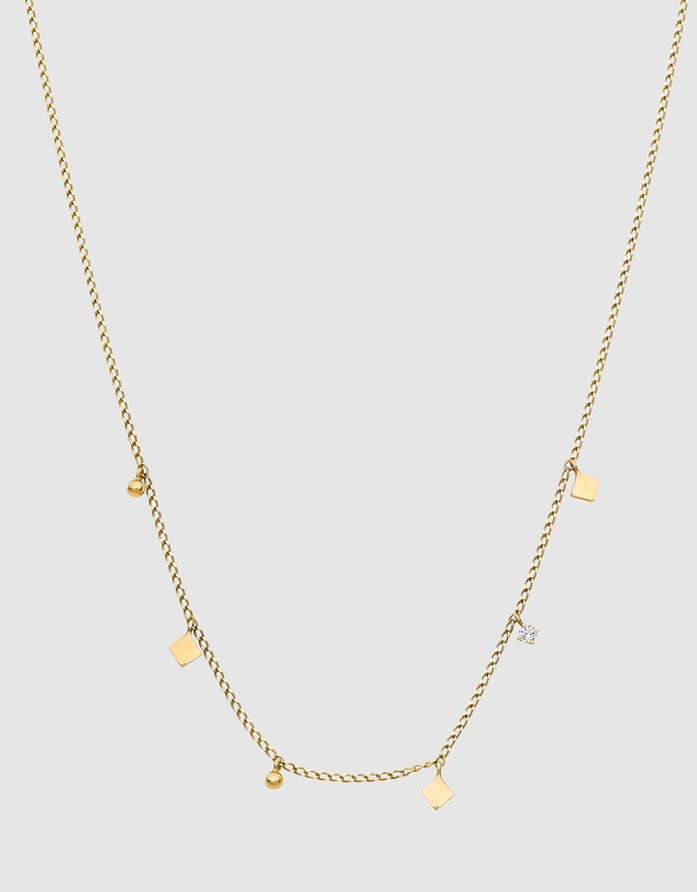 Luna Rae - Solid Gold - Mirrored Stars Necklace