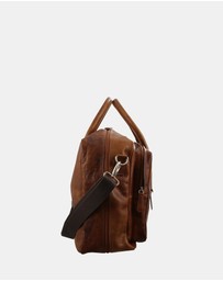 Pierre Cardin - Pierre Cardin Rustic Leather Business Bag
