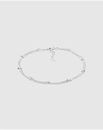 Elli Jewelry - Bracelet Layer Ball Chain Basic Trend in 925 Sterling Silver