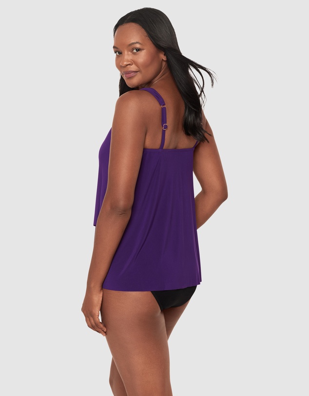 Miraclesuit Swimwear  - Dazzle Underwired Draped Tankini Top
