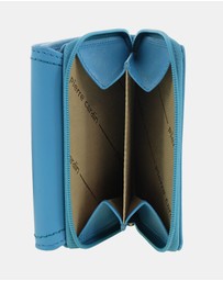 Pierre Cardin - Pierre Cardin Ladies Leather Tri-Fold Tab Wallet