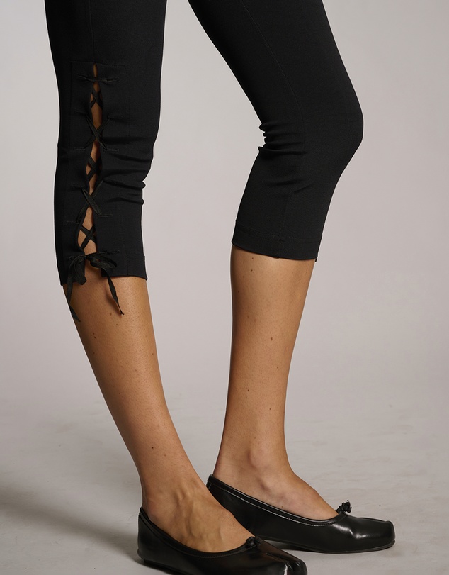 Love and Nostalgia - Sarah Lace Up Capri Legging