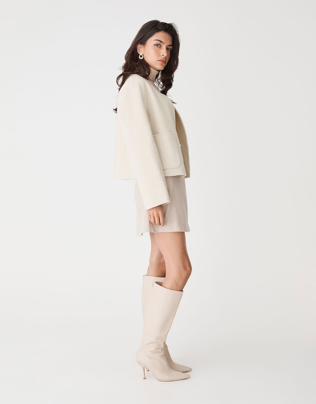 Forcast - Alani Crop Wool Jacket