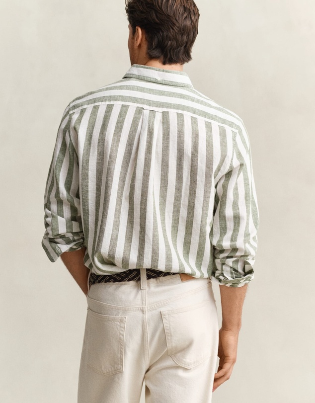 Gant - Cotton Linen Stripe Shirt