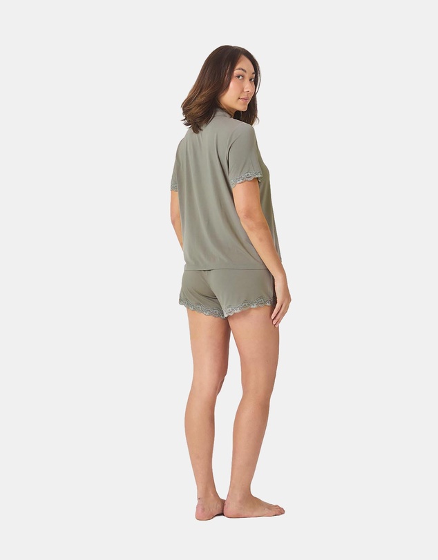 Gingerlilly - Joni Bamboo Short Set with Lace
