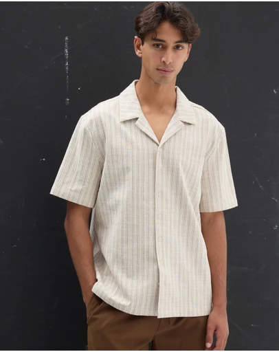 AERE - Cotton Stripe Shirt