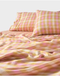 Linen House - Sunrise Check Sheet Set