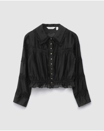 & Other Stories - Long-Sleeve Lace Blouse